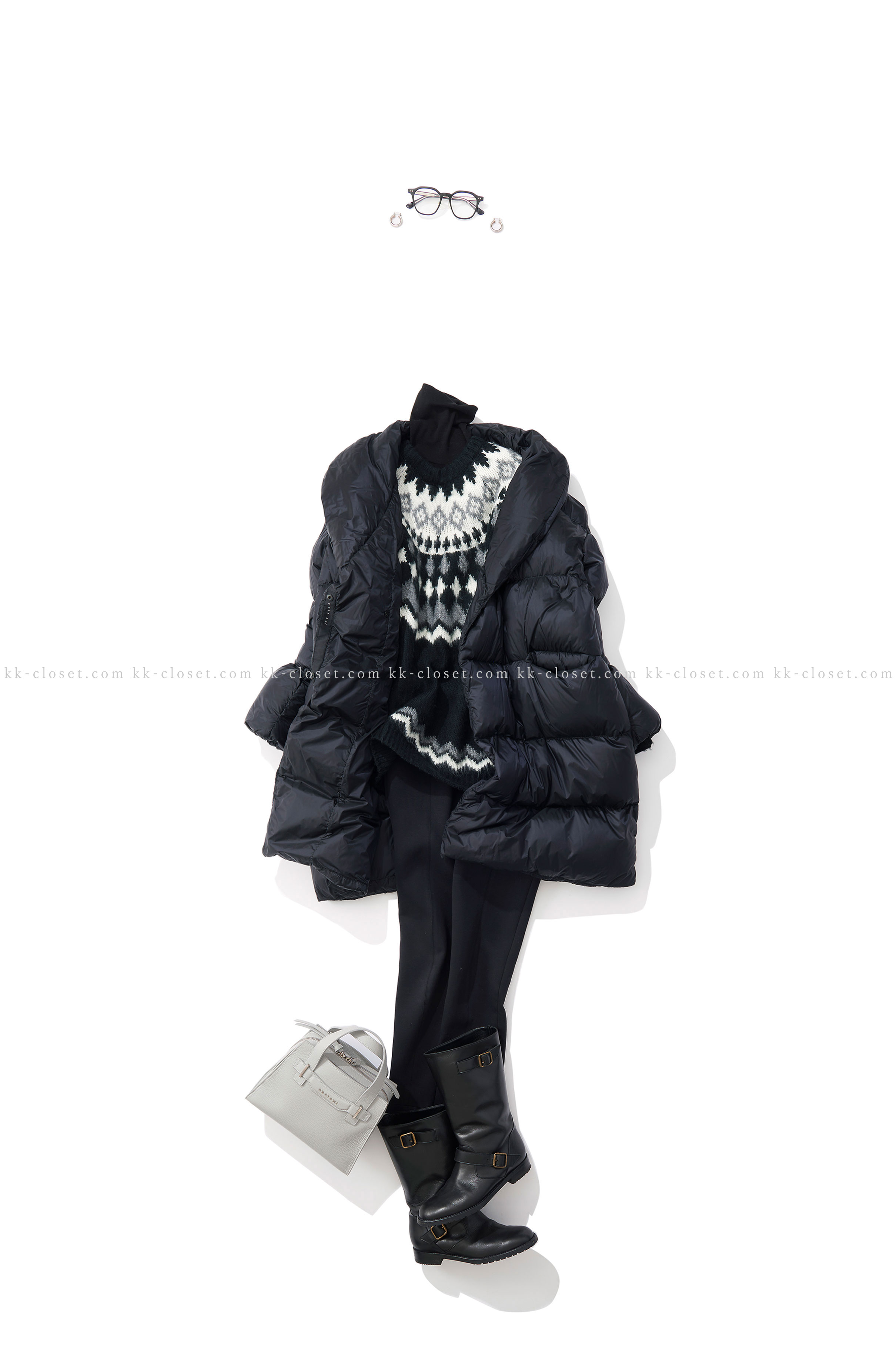 シック&モードに着る、ノルディック柄