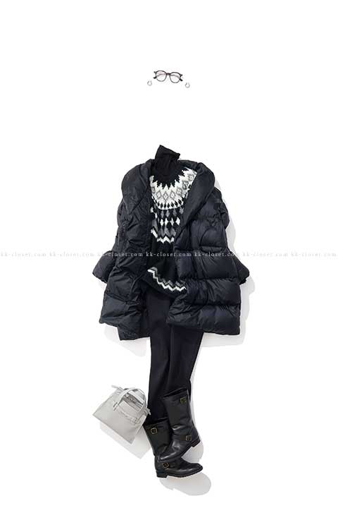 シック&モードに着る、ノルディック柄