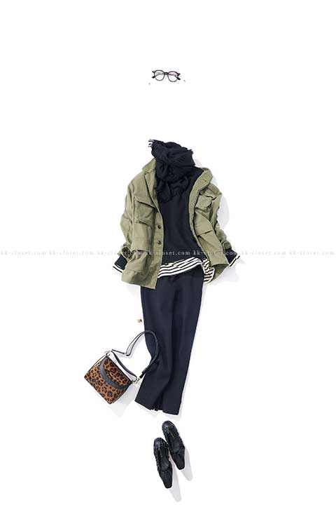 細部で遊ぶ、シックカジュアル