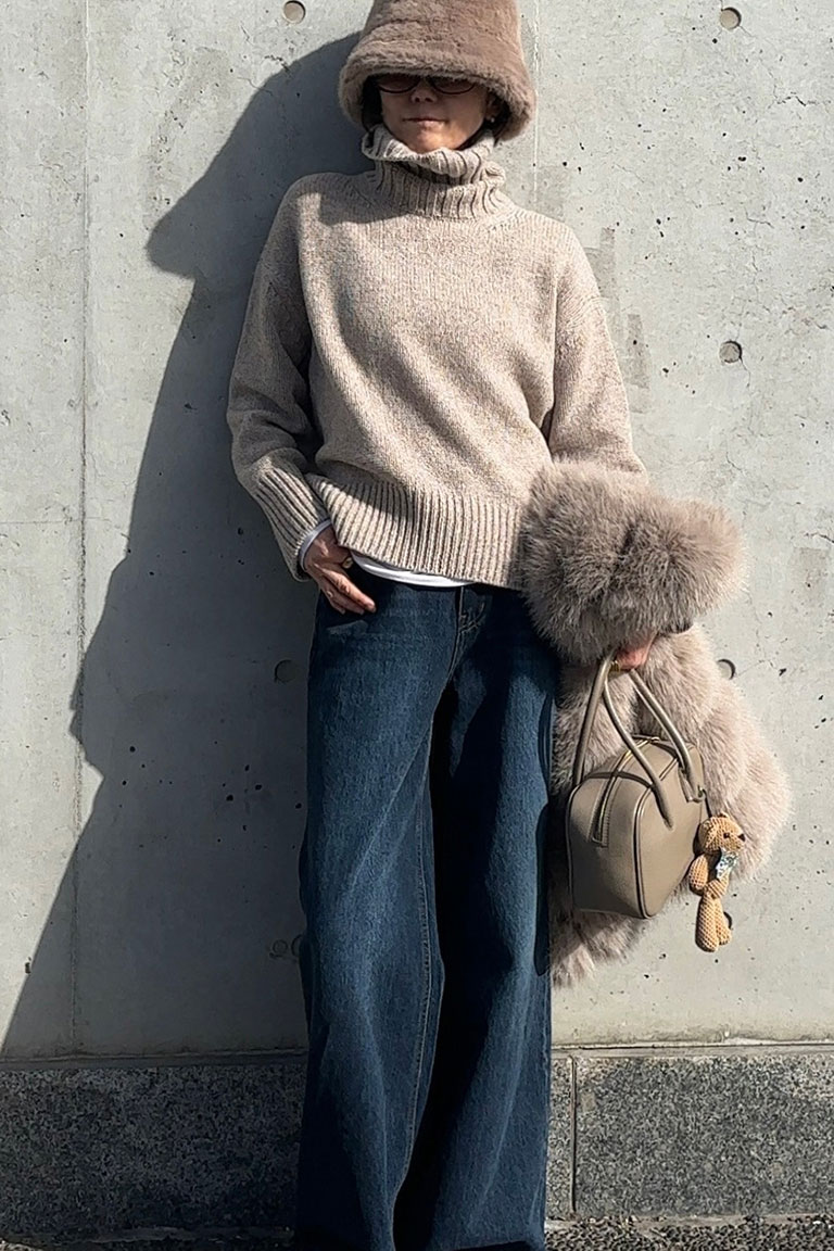 ふわもこタッチの大人カジュアル10