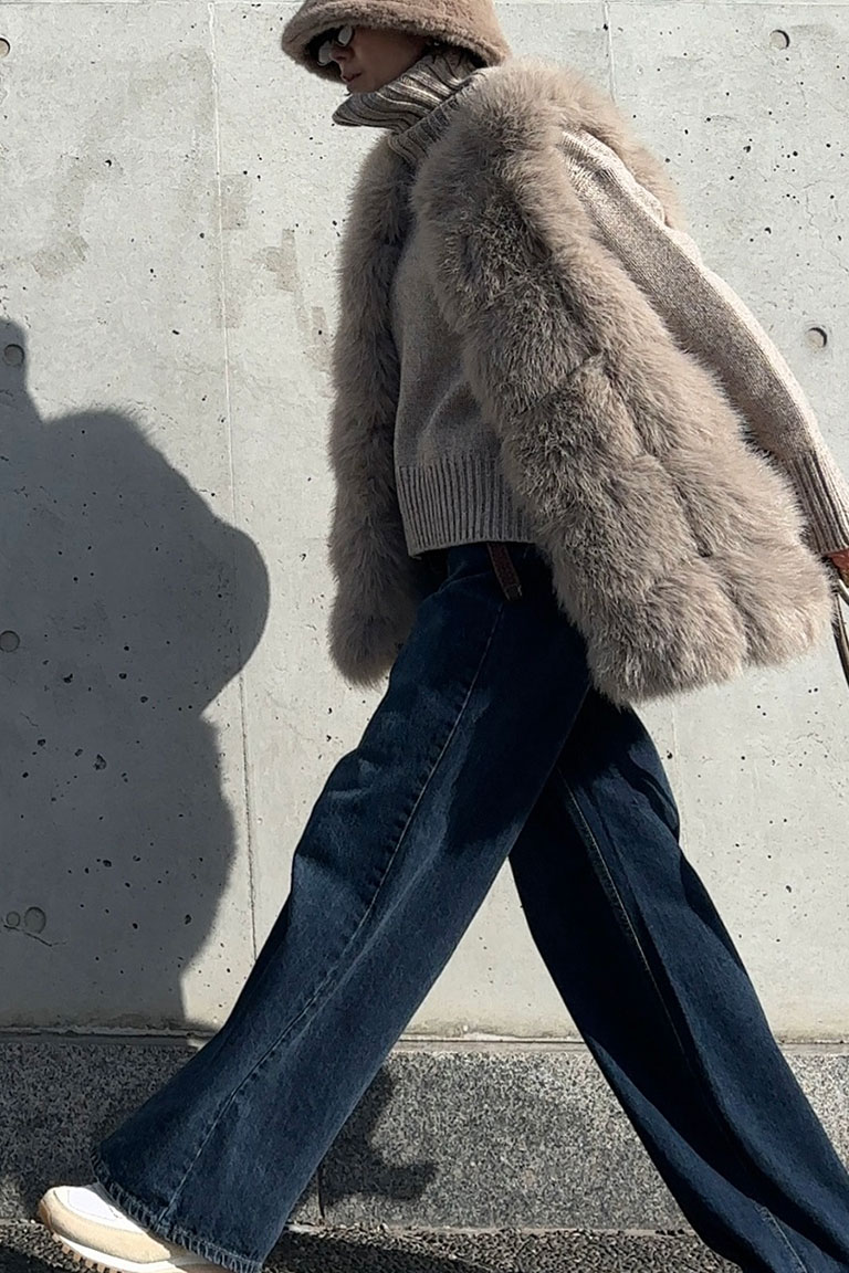 ふわもこタッチの大人カジュアル7