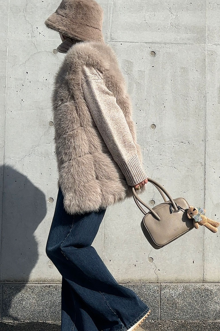 ふわもこタッチの大人カジュアル8