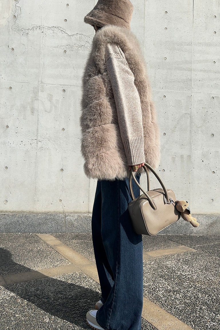 ふわもこタッチの大人カジュアル