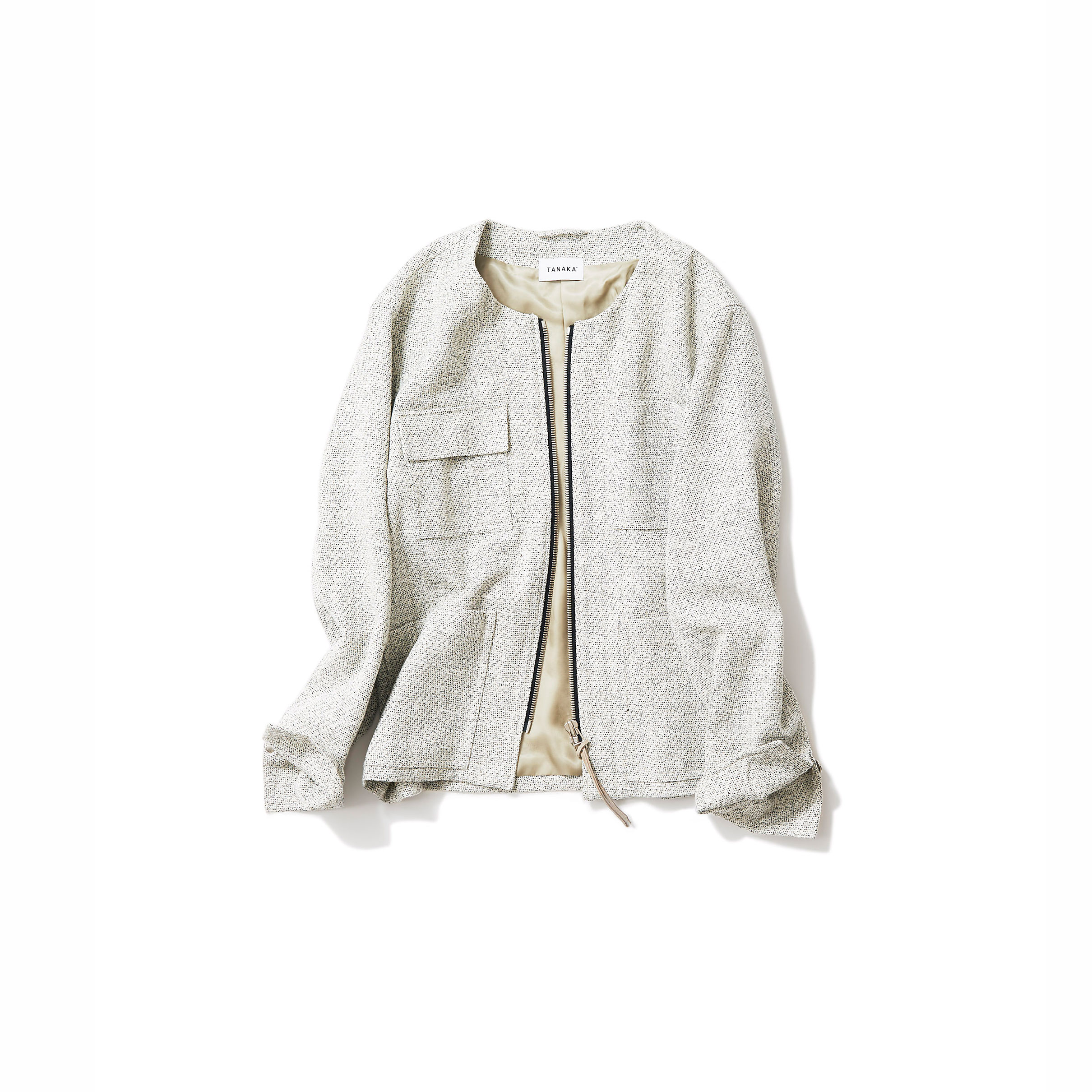 cotton tweed jacket in vintage mood