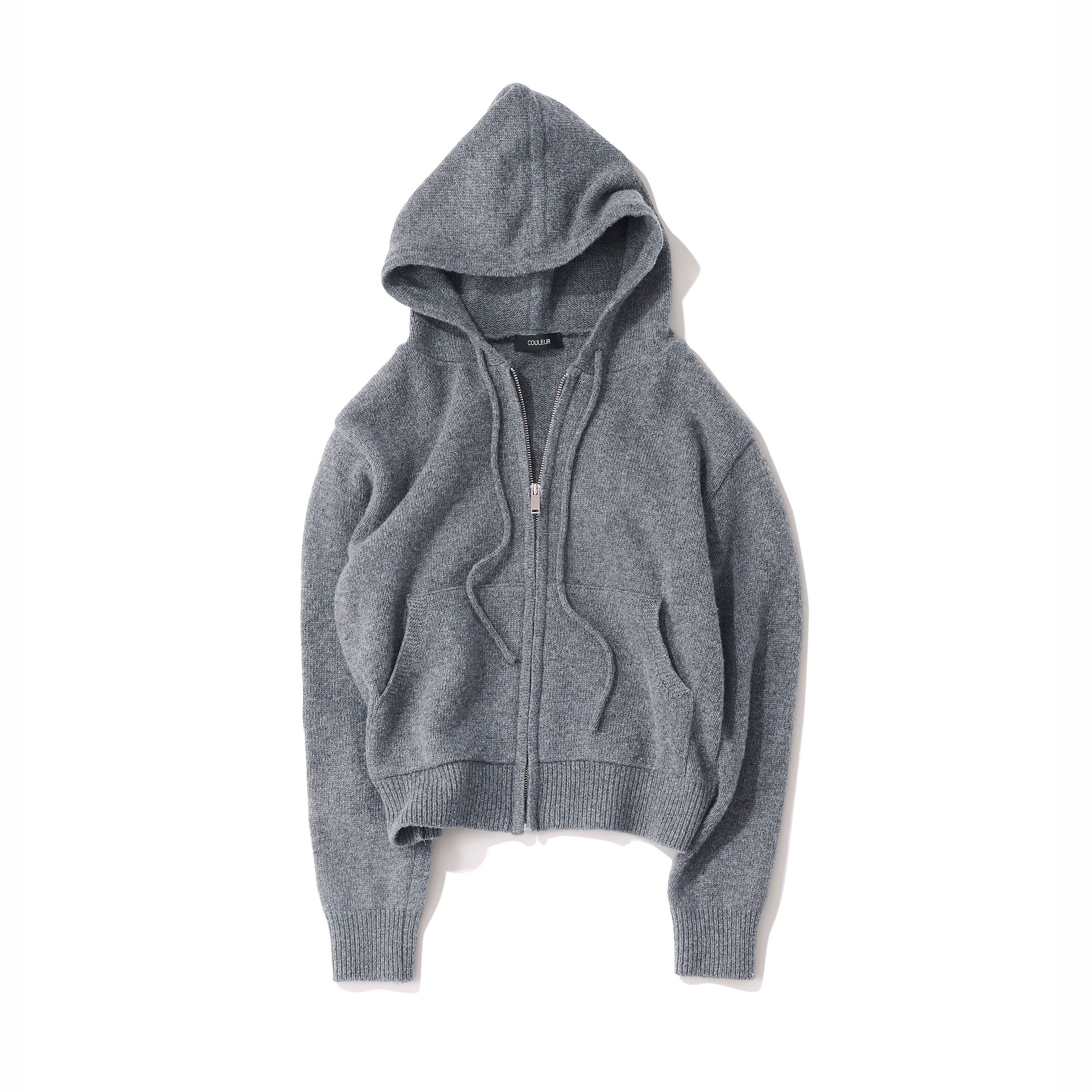 Notスウェット but ニットなグレーパーカ