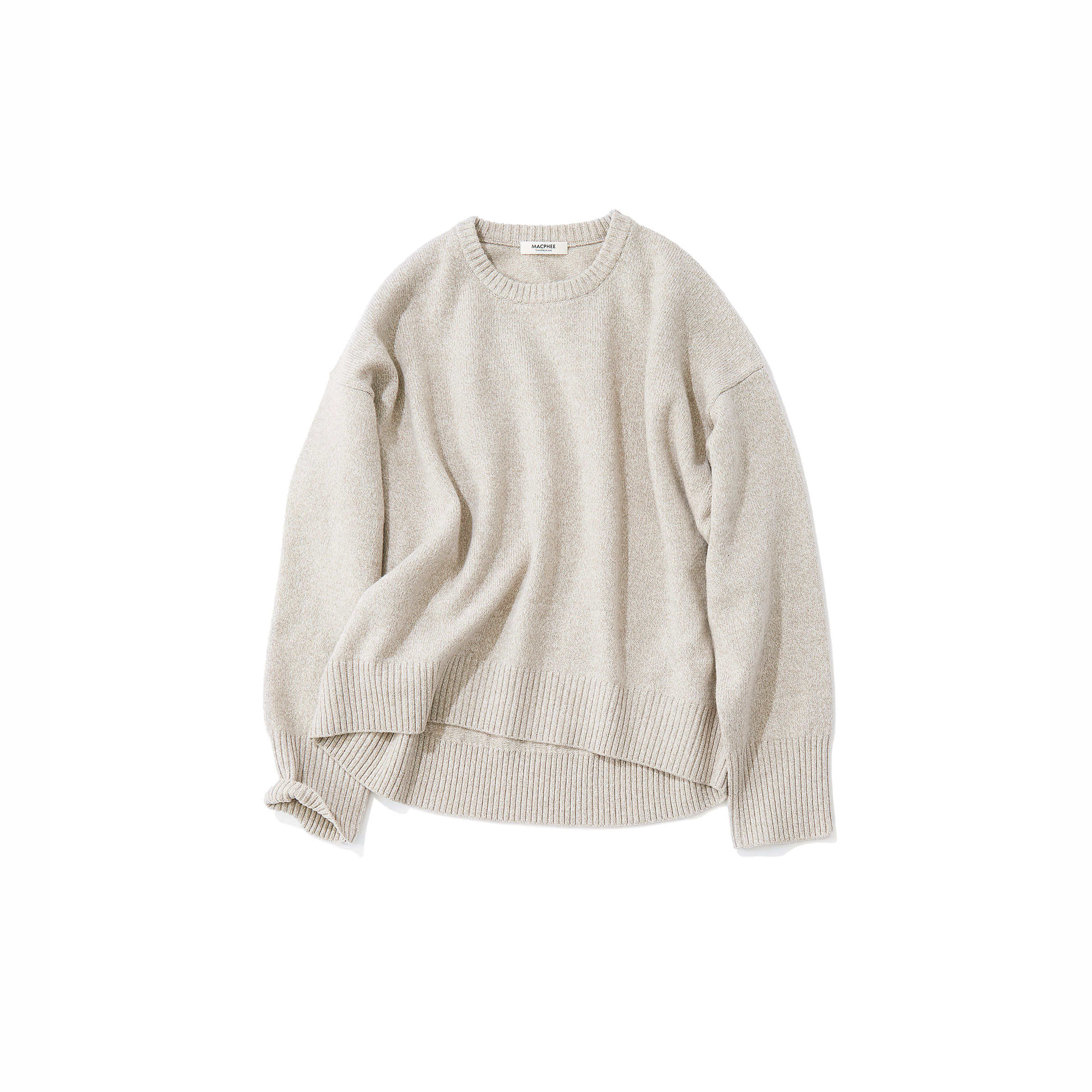 心地いいオートミールカラーニット